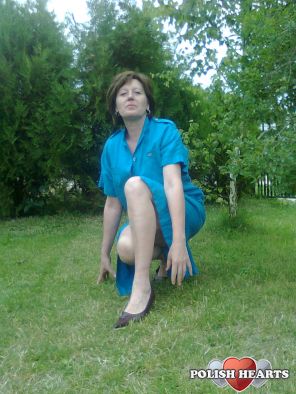 Ja na polskiej ziemi obok swego domu.